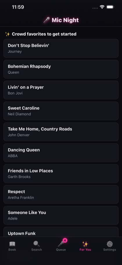 For You — crowd favorite recommendations to get started