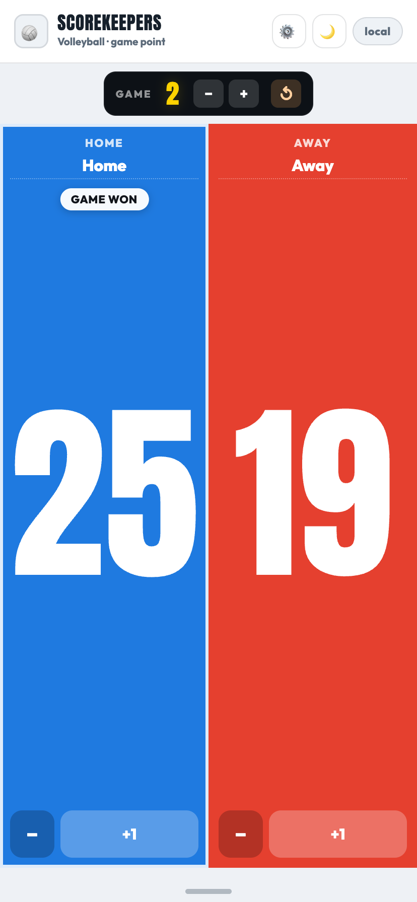 Jumbo style — oversized numerals